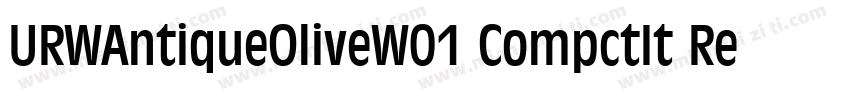 URWAntiqueOliveW01 CompctIt Regular字体转换